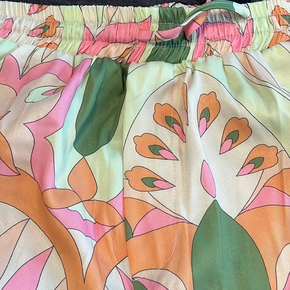 NWT EDIT THE LABEL WIDE LEG RETRO GROOVY PULL ON PANT SZ L SIDE BACK POCKETS - Picture 7 of 14